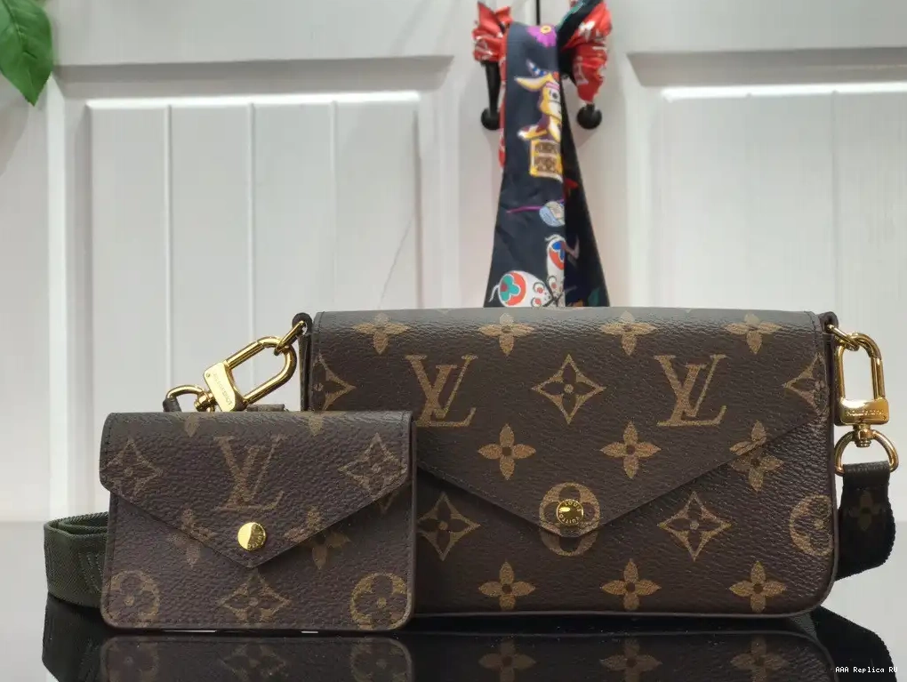 Aaa replica bags STRAP VUITTON & LOUIS GO FELICIE 0606